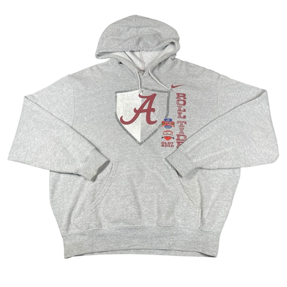 Nike Team Alabama Crimson Tide 2010 National Championship Hoodie Sweatshirt Sz M